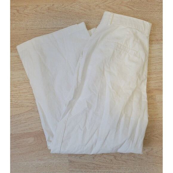 RTR sz 0 Xs Staud solid white Luisa pocketed pants high rise trouser career - Picture 8 of 11